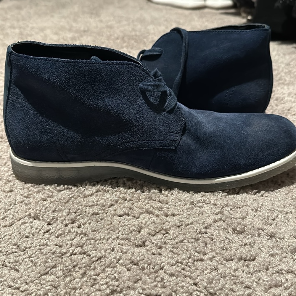 Like New Marc New York Blue Suede Chukka Boots - Picture 3 of 6